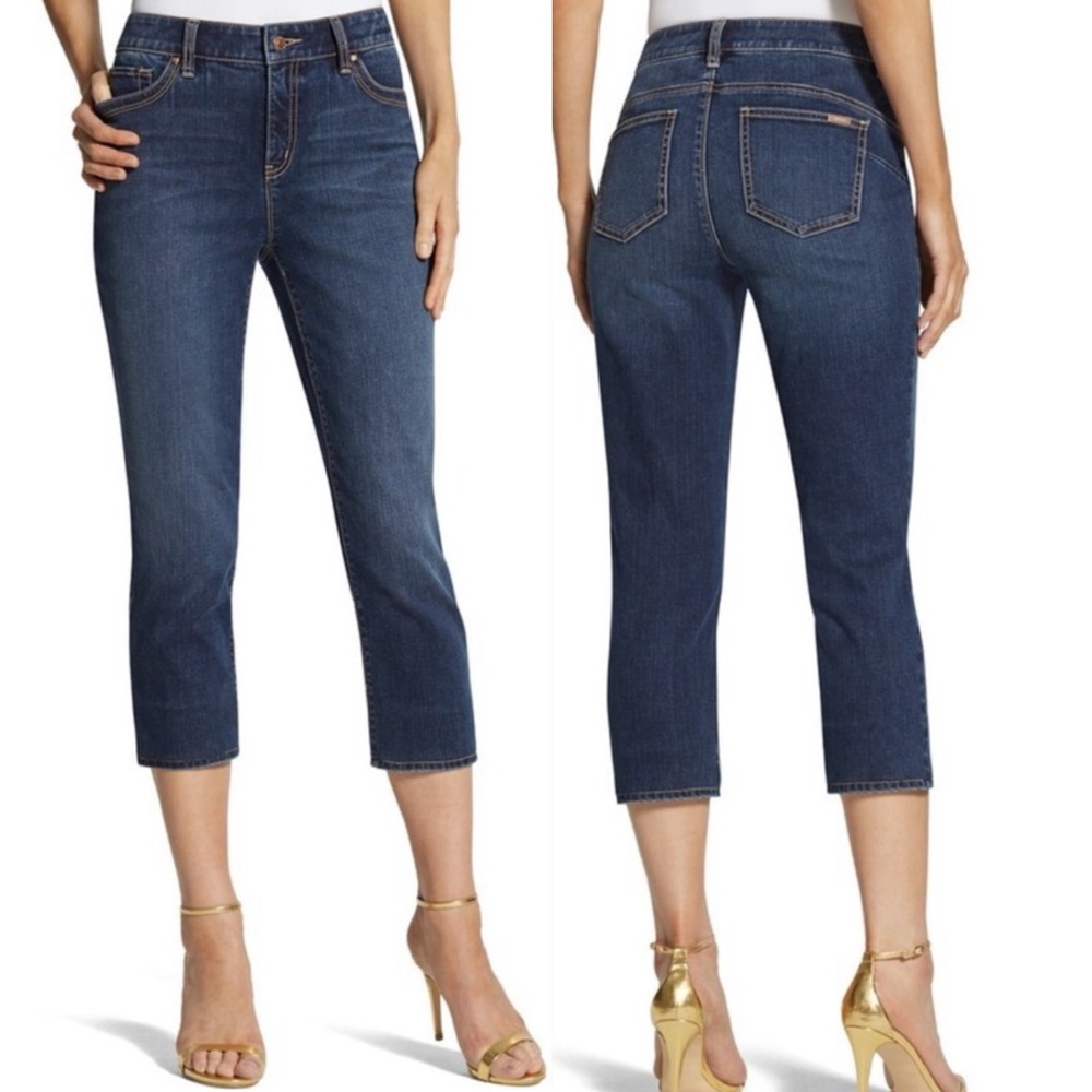 Chico’s Jeans So Lifting So Slimming Denim Cropped 24" Medium Wash SZ 00/US 2/26